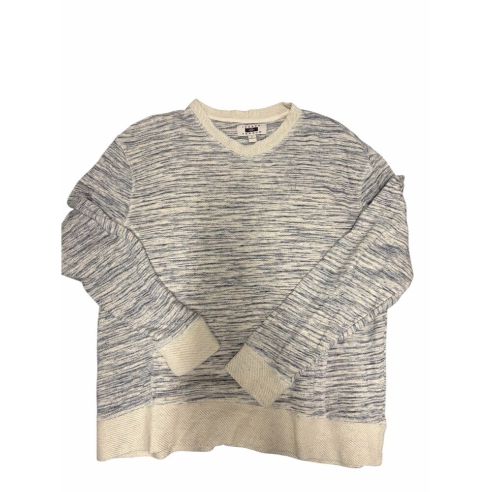 Joseph Abboud Marled Cream Blue Crewneck Sweater XL Men’s Knit Pullover
